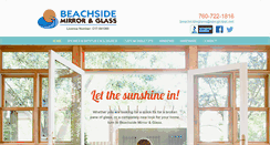 Desktop Screenshot of beachsidemirrorandglass.com